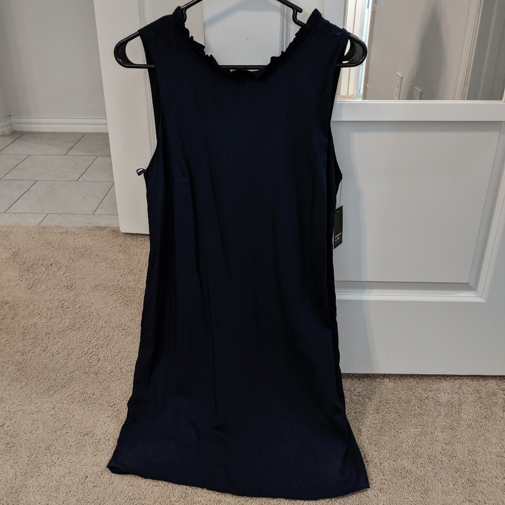 Navy Blue Crown & Ivy Picnic Party Dress
